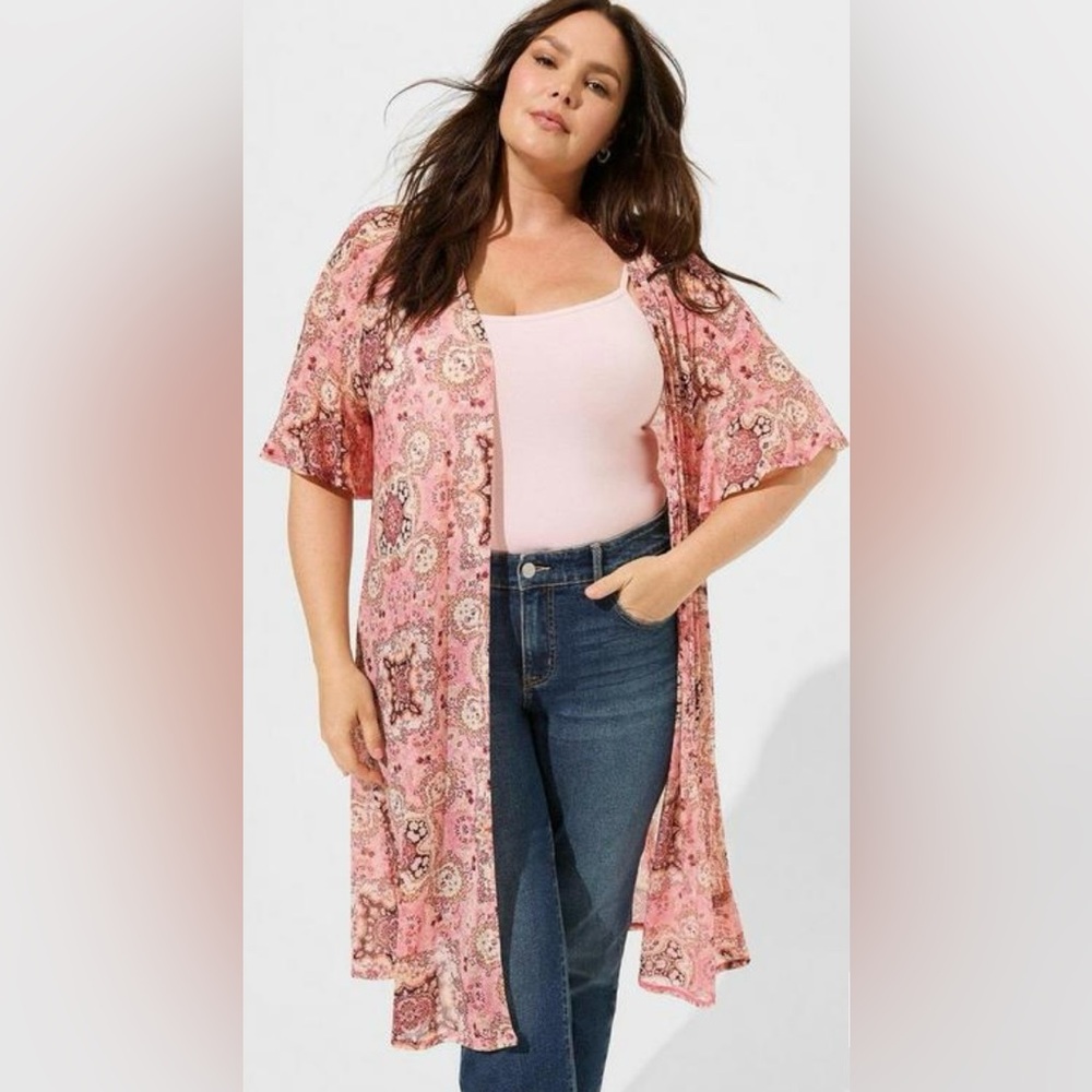 Pink Torrid Paisley Kimono